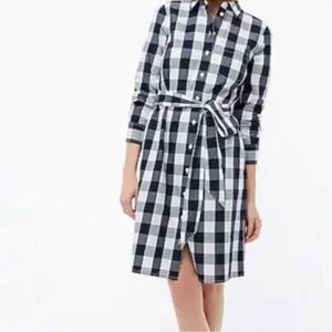Jcrew Factory gingham shirt dress